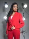 Red Cropped blazer