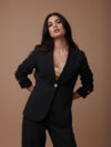 Jet Black Linen suit